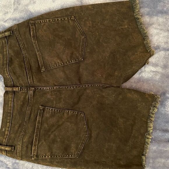 *3/$15 Fashion Nova women’s  Distressed Cargo Denim Shorts Black Size 20 - Picture 8 of 11